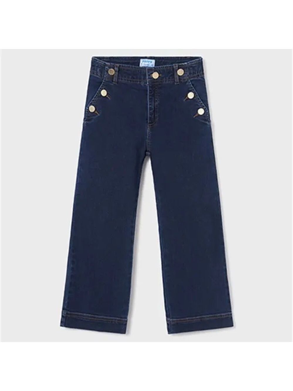 Mayoral Navy Kids Jeans with Gold Buttons